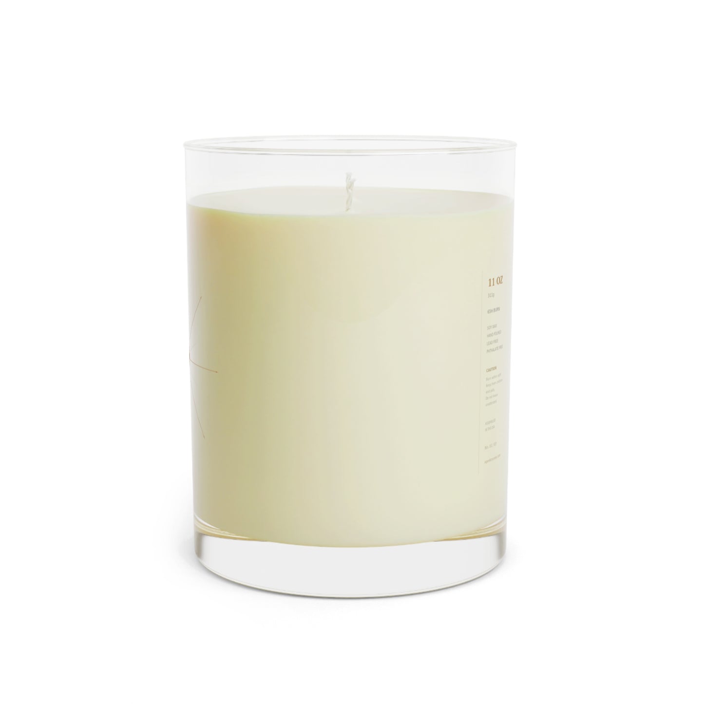 Clean Builder Scented Candle - 11oz Glass Jar, Subtle Spa & Home Fragrance