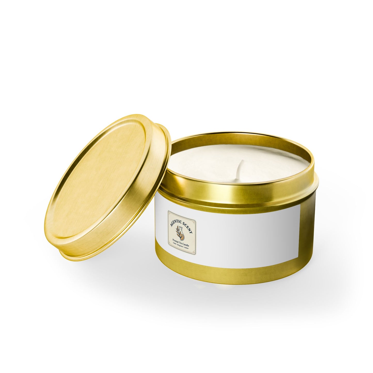 Aromatic Scents Tin Candle – Small Travel Soy Candle in Black Tin