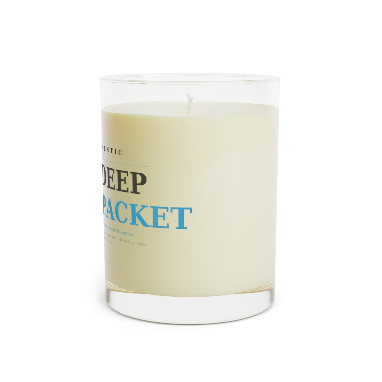 Deep Pack Scented Candle — 11oz Glass Jar, Subtle Clean & Fresh Aroma