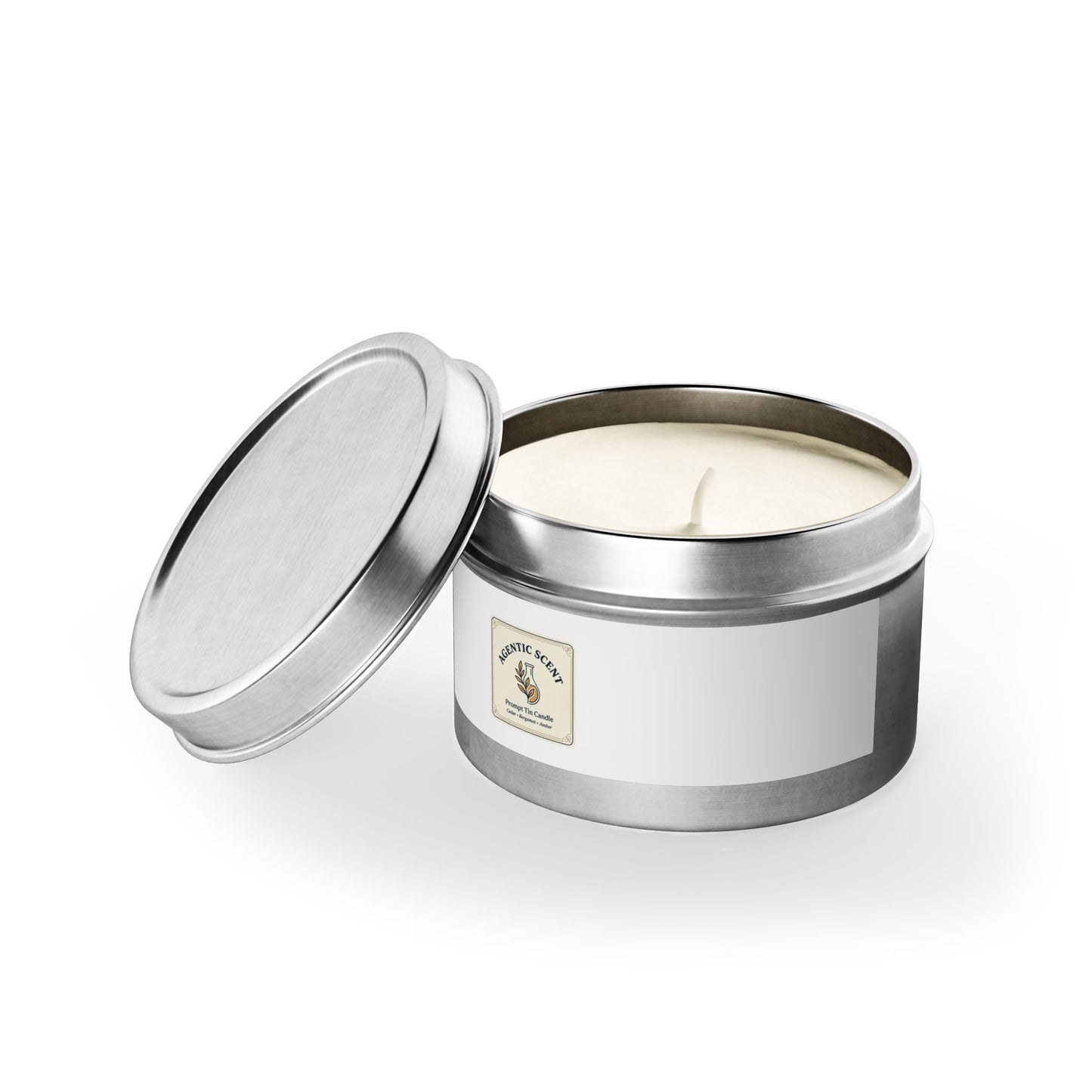Aromatic Scents Tin Candle – Small Travel Soy Candle in Black Tin