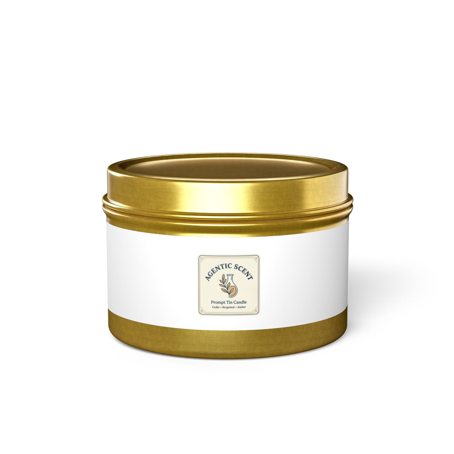 Aromatic Scents Tin Candle – Small Travel Soy Candle in Black Tin